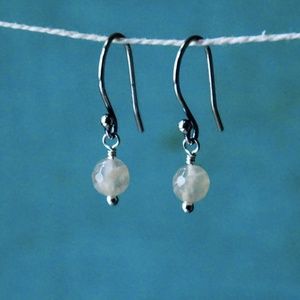 Eclectic Earth Piper Moonstone Pierced Earrings Brand New! Retail: $28